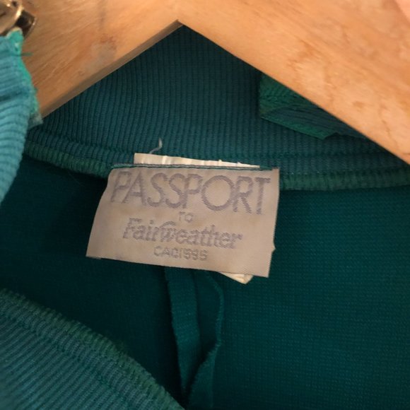 Vintage Green Dress (with shoulder pads) - Picture 8 of 12